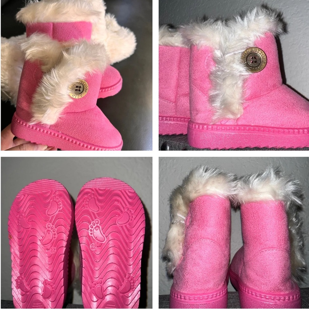 Girls Pink Boots Toddler
